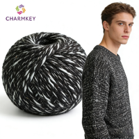 Yarn Craftsman 2NM Wool Sequin Polyester Blended Spun Yarn Hand-crochet DIY Sequin Mohair Dyed Napped