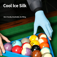 Gant de snooker/billard Nuosenlai pour main gauche, haute élasticité, respirant, léger, anti-humidité, trois doigts exposés