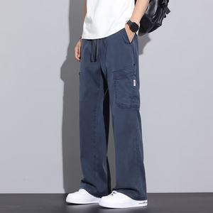 Pantalones de Trabajo Americanos para Hombre, Otoño 2025, Nueva Marca de Moda, Pantalones Holgados de Pierna Recta, Pantalones Casuales Delgados de Moda Juvenil - Product Image 3