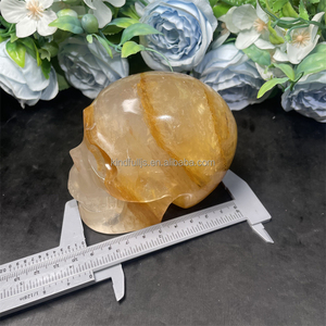 Crânes <span class=keywords><strong>de</strong></span> Quartz <span class=keywords><strong>de</strong></span> guérisseur doré Pierre <span class=keywords><strong>de</strong></span> Reiki naturelle Crâne hématoï<span class=keywords><strong>de</strong></span> <span class=keywords><strong>de</strong></span> Quartz <span class=keywords><strong>de</strong></span> <span class=keywords><strong>feu</strong></span> jaune pour la guérison - Product Image 5