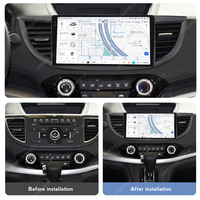 DUDUAUTO 8Core Android 13 Radio de coche para Honda CRV 2012-2016 reproductor de vídeo Multimedia estéreo Car-play navegación GPS DSP