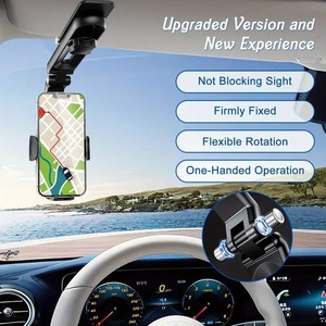 Soporte Universal para Teléfono Móvil con Visera Solar para Coche, Soporte de Navegación de Visión Directa, Soporte Multifunción Ajustable para Teléfono en Vehículo - Product Image 4