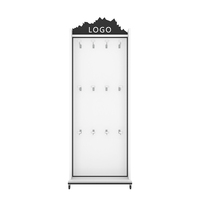 Présentoir de boxe en acier avec logo de magasin personnalisé, peinture en poudre multi-usage, présentoir roue pour portefeuille
