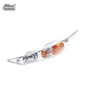 BORSKE motosiklet aydınlatma sistemi dönüş sinyal ışığı şeffaf Lens 12V pipizip 100 için ön dönüş ışıkları açtı - Product Image 3