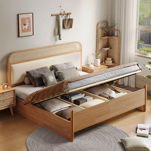 <span class=keywords><strong>Letto</strong></span> in Legno Massello e Rattan Stile Moderno e Lussuoso con Installazione Gratuita in Loco per Case Vacanza e Letti <span class=keywords><strong>Divano</strong></span> Commerciali - Product Image 3