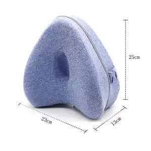 脚垫棉质楔形，带记忆顶部，用于腿部和膝盖枕头，用于床上