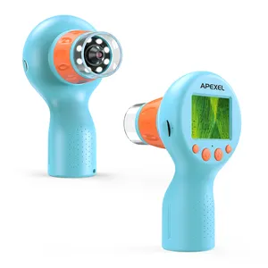 APEXEL新设计手持式数码显微镜无线2英寸液晶显微镜长焦2合1儿童镜头