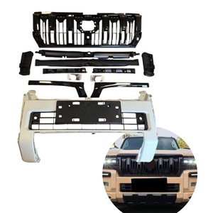 YBJ voiture accessoires Kit carrosserie calandre de pare-chocs avant Version <span class=keywords><strong>VX</strong></span> noir pour <span class=keywords><strong>Prado</strong></span> FJ250 2024-2027 modifié LC250 Kit carrosserie - Product Image 1