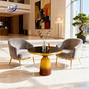 Mesa de Centro Moderna y Minimalista para Sala de Estar, Mesa de Centro Pequeña de Vidrio para el Hogar, Mesa de Centro para Sala de Estar - Product Image 4