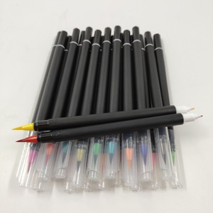 100 couleurs uniques double pointe croquis Art personnalisé en Nylon pointe de brosse aquarelle <span class=keywords><strong>pinceau</strong></span> marqueur stylos - Product Image 3