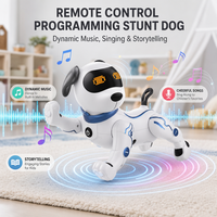 Chien robot électrique programmable, intelligent et dansant, jouet interactif télécommandé populaire pour animaux de compagnie, simulant une intelligence.