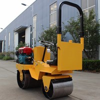 Compacteur vibrant articulé à double tambour de 1, 2 et 3 tonnes pour asphalte, rouleau compresseur routier