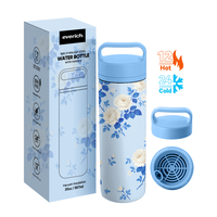 Gobelet à eau en acier inoxydable avec infuseur à thé amovible, adapté à une utilisation en extérieur, à la maison, au bureau et dans différentes situations