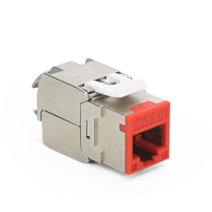 Factory Produce <strong>Network</strong> Cable Use 180 Degree Toolless 8P8C Gold Plated Cat6 FTP Kesytone Jack - Product Image 4