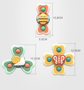 Konig Kids Ensemble de 3 jouets de <span class=keywords><strong>bain</strong></span> <span class=keywords><strong>pour</strong></span> nouveau-nés, jouets rotatifs à ventouse, jouets à presser, en plastique sûr et coloré, <span class=keywords><strong>pour</strong></span> les bébés de 0 à 24 <span class=keywords><strong>mois</strong></span> - Product Image 3