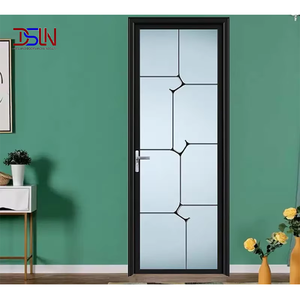 Puerta Abatible Moderna de Aluminio con Certificación NFRC, Doble Acristalamiento Templado, Insonorizada y de Eficiencia Energética para Entrada Principal de Villa - Product Image 3