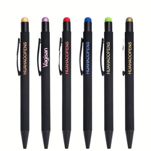 Wholesale 1.0Mm Metal Ballpoint Custom Logo Press Writing Stationery <b>Color</b> Promotional <b>Pen</b> - Product Image 1