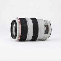 Objectif zoom téléobjectif Canon EF 70-300mm f/4-5.6L IS USM blanc d'occasion, série L, avec anneau rouge, nettoyé, testé, plein format, pour reflex numérique, vente en gros