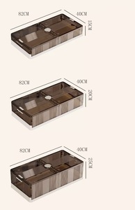 집 침대 아래 보관 용기 옷 신발 용기 플라스틱 접이식 언더 베드 수납 용 바퀴 - Product Image 2