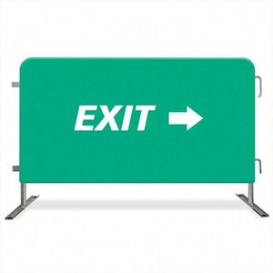 ป้ายตาข่ายกั้นฝูงชนสำหรับงานอีเว้นท์ พร้อมผ้าคลุมกั้นทำจากไวนิล PVC เพิ่มความปลอดภัย - Product Image 1