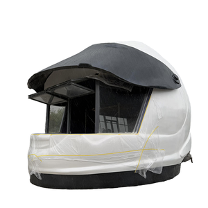 Caseta de Casco de Motocicleta Gigante de FRP Personalizada, Diseño Novedoso Resistente a la Intemperie para Cafetería o Puesto de Hot <span class=keywords><strong>Dogs</strong></span>, Hecha de Fibra de Vidrio Duradera - Product Image 6