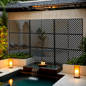 Durable Art Deco Freestanding Metal Garden Outdoor Privacy <b>Screens</b> Room Dividers Customizable <b>Panels</b> High Quality Carbon Steel - Product Image 2