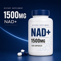 Capsules NAD Plus 1500 mg, complément alimentaire à haute puissance pour soutenir l'énergie cellulaire, 120 capsules pour adultes, bien-être quotidien