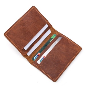 Wholesale Genuine Leather Business <b>Card</b> <b>Holder</b> <b>Wallet</b> - Product Image 1