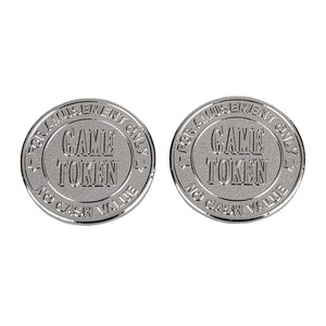 Tùy chỉnh mã thông báo vui chơi giải trí làm bằng thép không gỉ kim loại hình bầu dục trò chơi mã thông báo cho Arcade trò chơi máy - Product Image 2