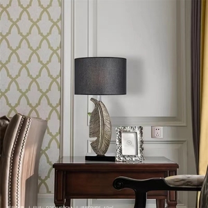 Hiện Đại Bắc Âu LED Bảng Đèn Vàng Lá Thiết Kế Nhựa Chụp Đèn Chiếu Sáng Nhà Đọc Sách Nghiên Cứu Cạnh Giường Ngủ Ánh Sáng Tùy Chỉnh Đóng Gói Kích Thước - Product Image 4