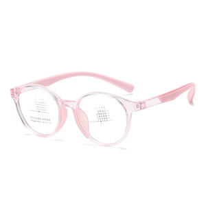 <b>Round</b> <b>Frame</b> Ultralight TR90 Children's Glasses Blue Light Protection For Boys Girls Student Use - Product Image 2
