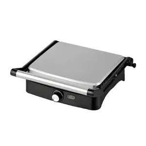 hot selling household griddle indoor smokeless non stick mini electric contact grill for grill steak chicken panini sandwich