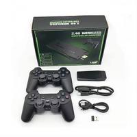 Vente en gros 4K HD TV Dongle de jeu vidéo Double manette de jeu sans fil 2.4G Console de jeu 3D FC CPS 10000 Prise en charge intégrée GB