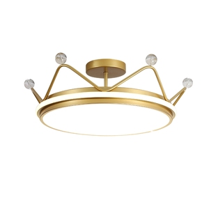 Plafonnier LED circulaire en acrylique avec étoile en forme de couronne, luminaire décoratif d'intérieur, idéal pour une chambre d'enfant, pour un garçon ou une fille, prix de gros - Product Image 4