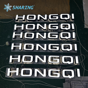 Enseigne LED pour restaurant de sushis, <span class=keywords><strong>lettres</strong></span> 3D lumineuses rouges et halo pour la restauration asiatique - Product Image 4