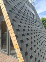 Rumah Prefabrikasi Modular Berbentuk Segitiga dengan Rangka Baja Ringan Modern EU untuk Hunian Kontainer Bergerak, 2 Kamar Tidur, Cepat Dibangun