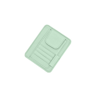 Organisateur de pare-soleil de voiture AutoErizo en cuir PU, multi-poches, porte-cartes, porte-lunettes de soleil, accessoires de rangement universels pour l'intérieur de la voiture