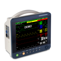 Moniteur de signes vitaux portable pour animaux de compagnie, écran tactile de 12 pouces, de bonne qualité, pour hôpital, vétérinaire, soins intensifs, moniteur multiparamètres pour animaux de compagnie