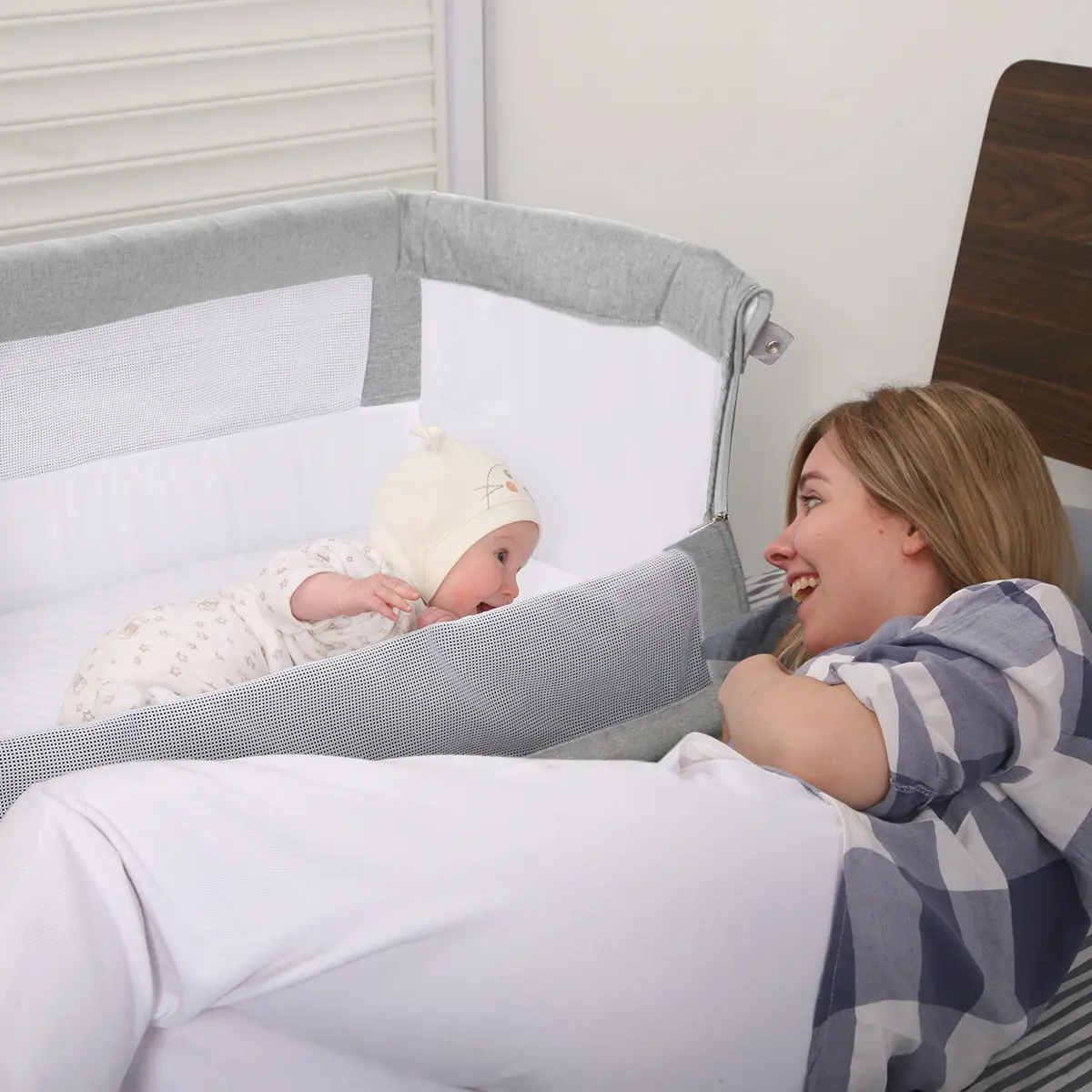 Multifunctionele Bed Sleeper Europese Kwaliteit Mode Baby Slapen Verstelbare Hoogte Bed Wieg Wieg Wieg