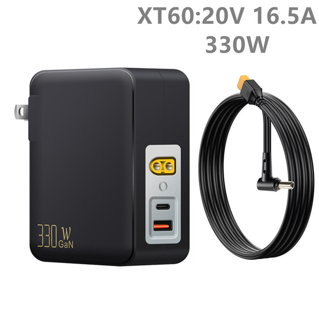 Foldable Us Wall Laptop 20v 16.5a Charger for Genuine Chicony 330w 19.5v 16.92a Charger A20-330p1a 5.5*2.5mm Tip Power Adapter