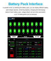 JK 4,3 Zoll Smart Touchscreen LCD-Display PB-Serie V19 Version Energiespeicher Smart-Wechselrichter JIKONG Zubehör Bluetooth