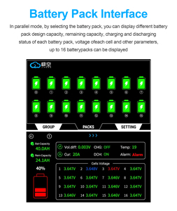 หน้าจอ LCD สัมผัสอัจฉริยะขนาด 4.3 นิ้ว JK BMS สำหรับอินเวอร์เตอร์อัจฉริยะเก็บพลังงานรุ่น PB Series V19 อุปกรณ์เสริม JIKONG - Product Image 4