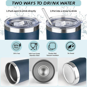 แก้วน้ำสแตนเลสสุญญากาศสองชั้น ขนาด 20 ออนซ์ ฝาปิดแม่เหล็ก ปลอดสาร BPA ป้องกันการรั่วซึม เหมาะสำหรับการตั้งแคมป์และกิจกรรมกลางแจ้ง - Product Image 2