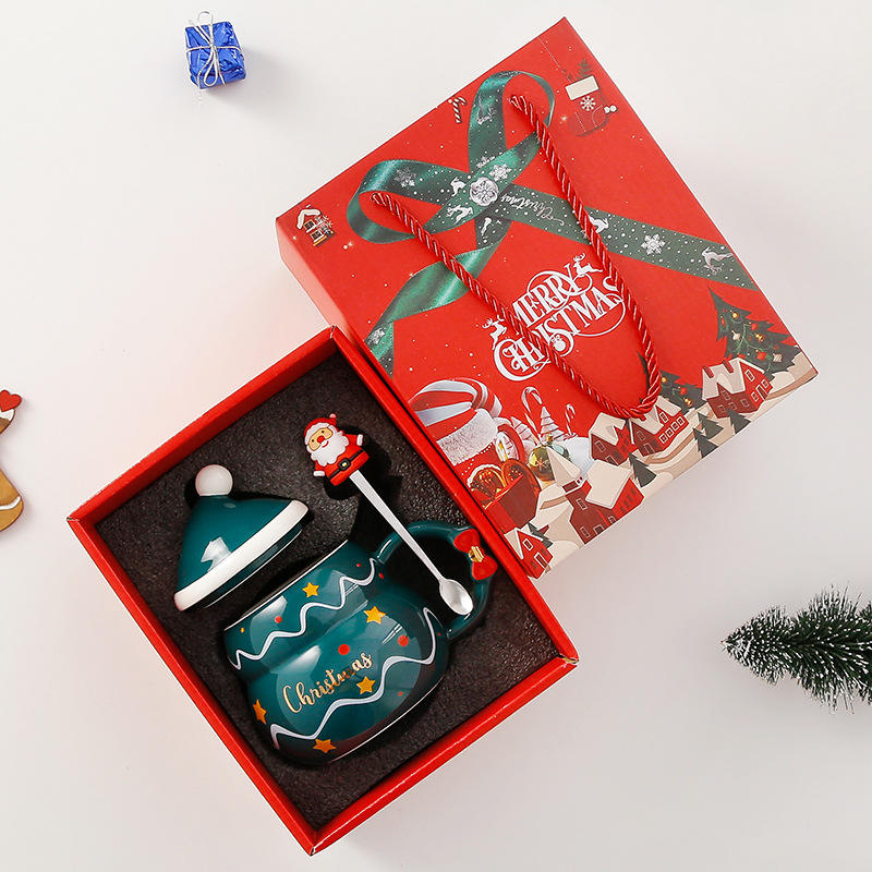 Green  with gift box