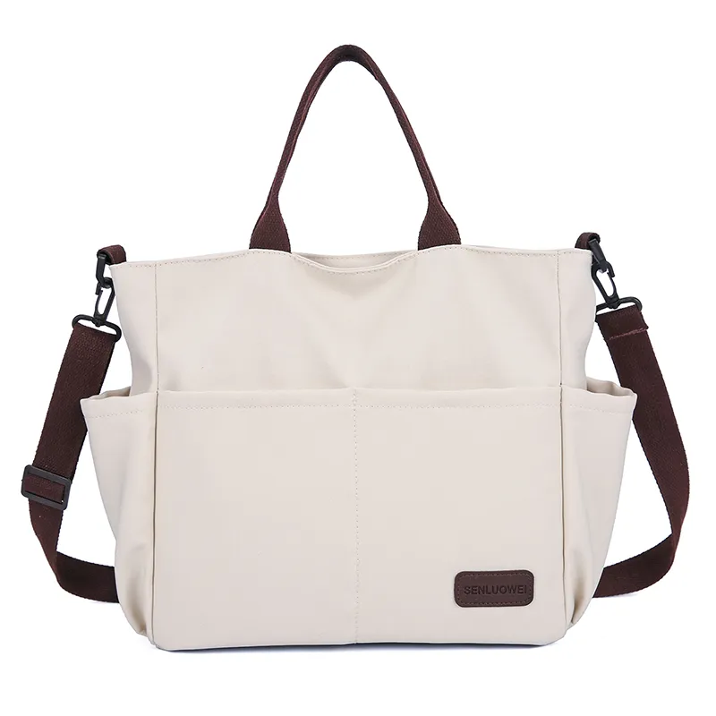 2023 new renaissance shoulder bag women's multipurpose portable canvas men's couple large capacity crossbar bag