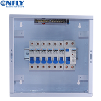 Boîtier de distribution électrique en acier 1P 4 voies 6 voies 63A RCD 230V avec protection contre les fuites à la terre