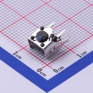 TS-1038-A2B3-D2 Tactile Switch Through hole,6x6mm Switch Single Pole Single Throw Round Button Right Angle Insert 6mm - Product Image 1