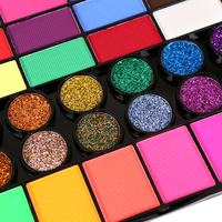 Kit de peinture pour le visage d'Halloween pour enfants, 42 couleurs, non toxique, à base de plantes, lavable, pigment mat pour le corps, pour fêtes, carnavals, cosplay