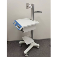 Chariot de travail mobile, chariot pour ordinateur portable, table d'hôpital, chariot à hauteur réglable, chariot pour ordinateur