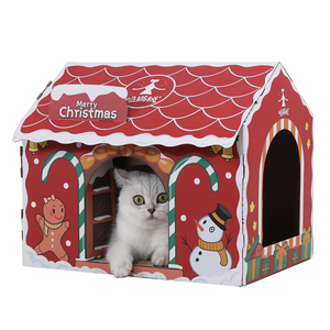 Marchandises d'usine en stock Hoopet Jouet décoratif Chat Gratter Condo Scratcher Board Box - Product Image 1